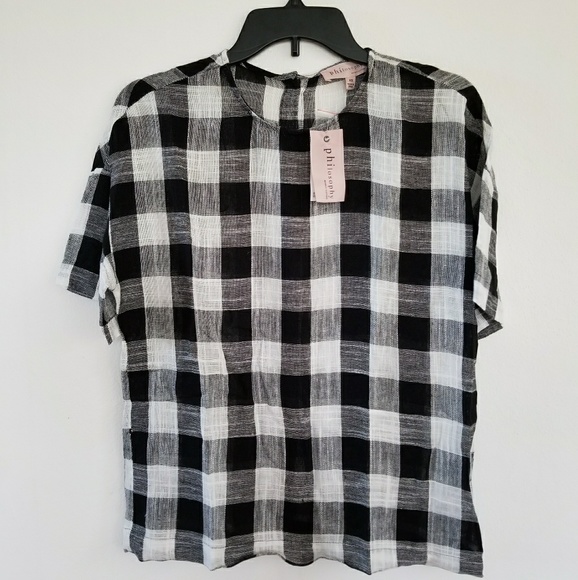 Philosophy Tops - NWT Philosophy Plaid Top Blouse